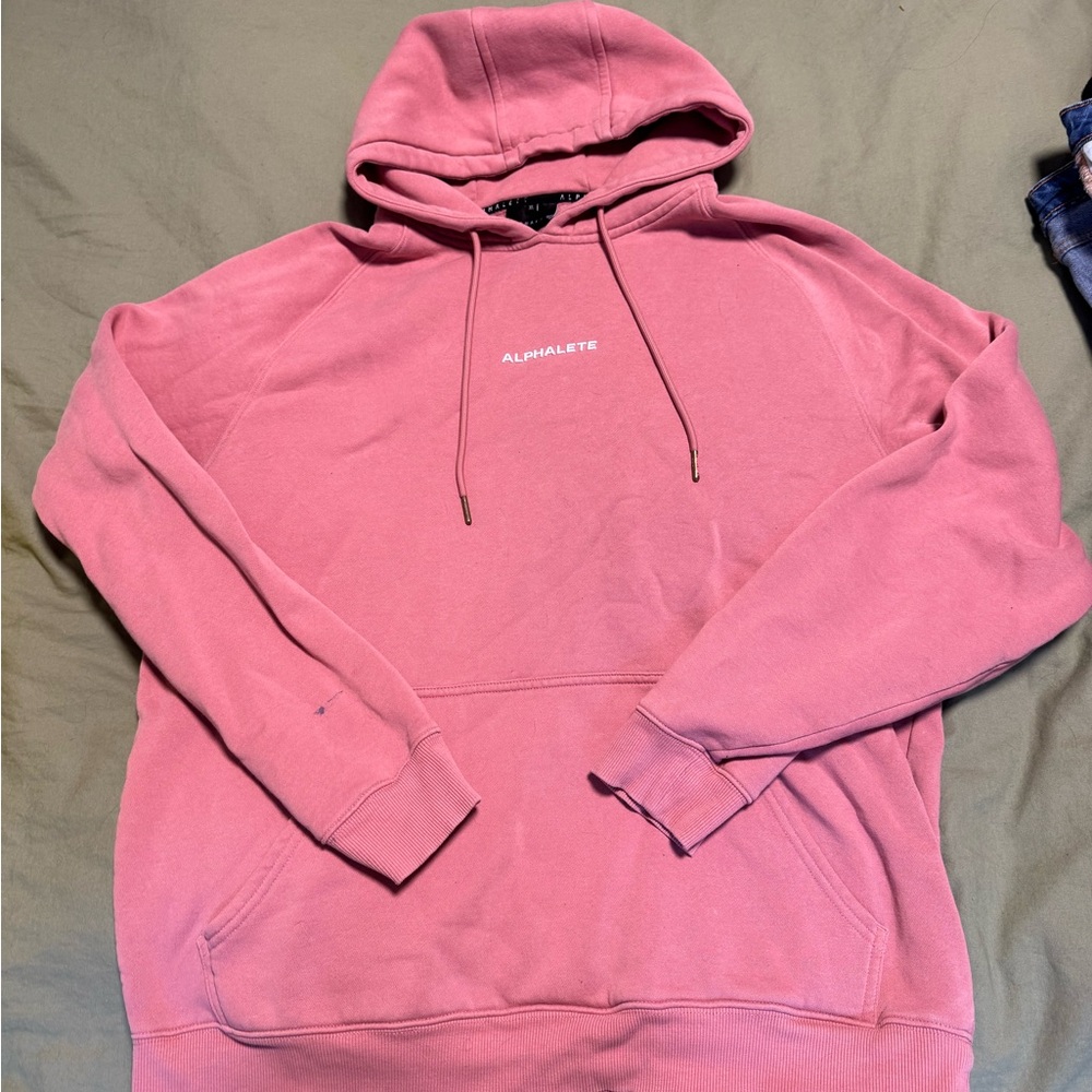 Alphalete Men's Pink Hoodie